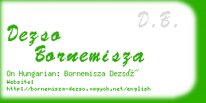 dezso bornemisza business card